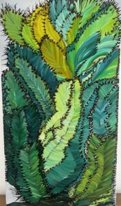 Cactus 5 Mexico 2024, oil on canvas